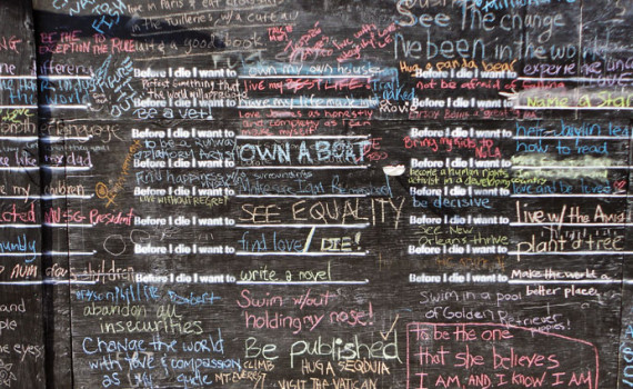 Some answers from the New Orleans wall.